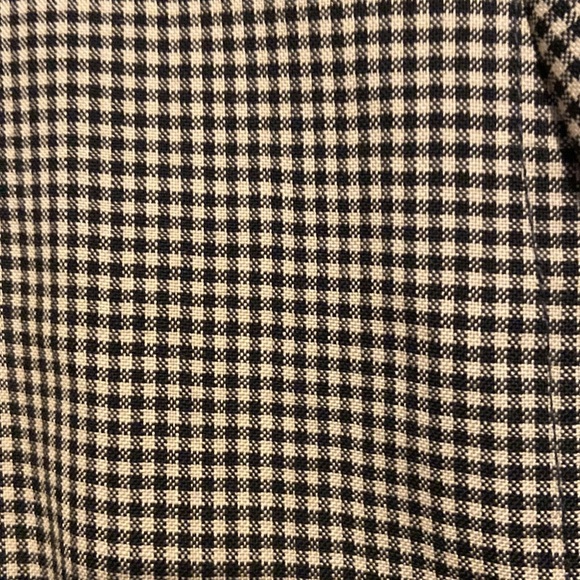 Vintage Talbots 100% Wool Shepard's Check Button Down Peplum Blazer Sz 2 Gingham - Picture 4 of 7